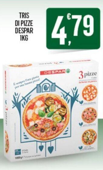 Despar TRIS DI PIZZE DESPAR 1KG offerta