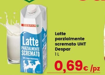 Despar Latte parzialmente scremato UHT Despar IL offerta