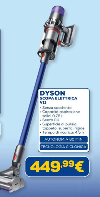 Euronics DYSON SCOPA ELETTRICA V11 offerta