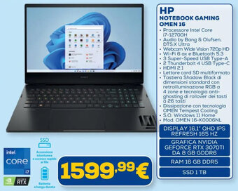HP NOTEBOOK GAMING OMEN 16
