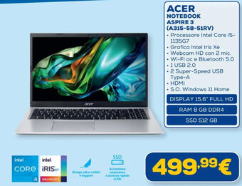 ACER NOTEBOOK ASPIRE 3 (A315-58-51RV)