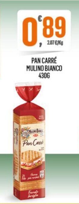 Despar PAN CARRÉ MULINO BIANCO 430G offerta