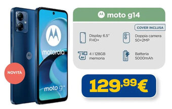 Euronics motorola moto g14 offerta