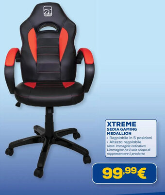 Euronics XTREME SEDIA GAMING MEDALLION offerta