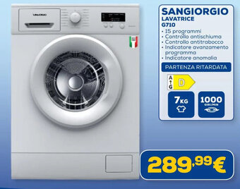 Euronics SANGIORGIO LAVATRICE G710 offerta