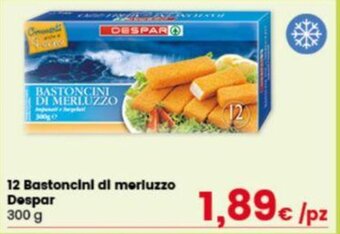 Despar 12 Bastoncini di merluzzo Despar 300 g offerta