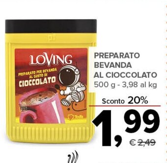 Todis PREPARATO BEVANDA AL CIOCCOLATO 500 g offerta