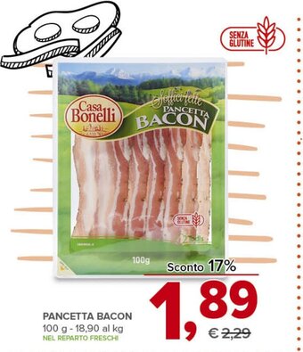 Todis PANCETTA BACON 100 g offerta