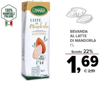 Todis BEVANDA AL LATTE DI MANDORLA 1 L offerta