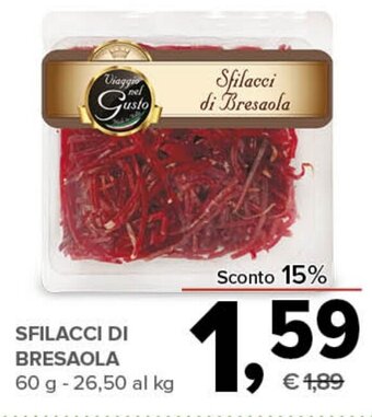 SFILACCI DI BRESAOLA 60 g