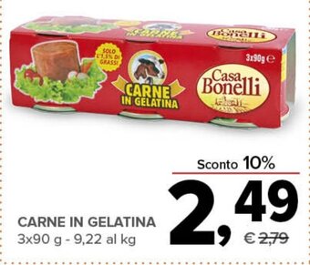 Todis CARNE IN GELATINA 3x90 g offerta