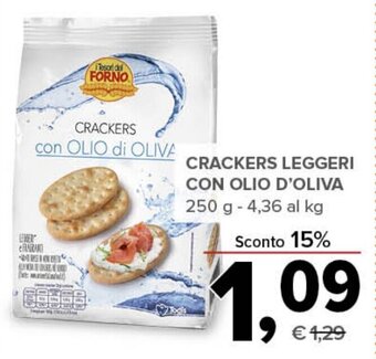 Todis CRACKERS LEGGERI CON OLIO D'OLIVA 250 g offerta