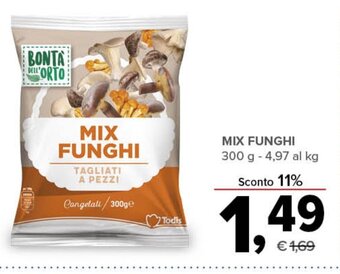 Todis MIX FUNGHI 300 g offerta