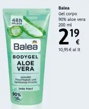 dm drogerie markt Balea Gel Corpo 90% Aloe Vera200ml offerta