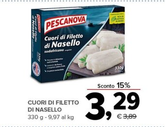 Todis CUORI DI FILETTO DI NASELLO 330 g offerta