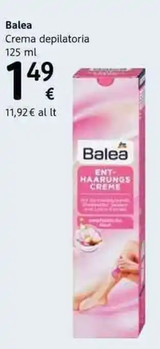 Balea Crema Depilatoria 125ml