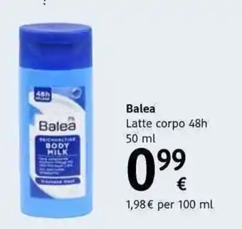dm drogerie markt Balea Latte Corpo 50ml offerta