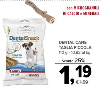 Todis DENTAL CANE TAGLIA PICCOLA 110 g offerta