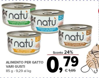 Todis ALIMENTO PER GATTO VARI GUSTI 85 g offerta