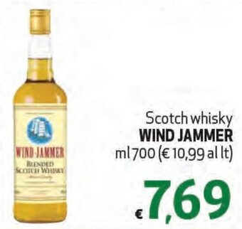 Maxi Supermercati Scotch whisky WIND JAMMER ml 700 offerta