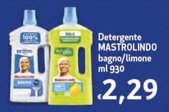 Maxi Supermercati Detergente MASTROLINDO bagno/limone ml 930 offerta