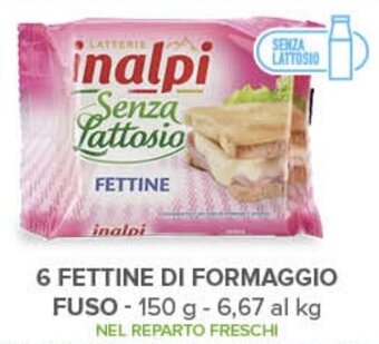 Todis 6 FETTINE DI FORMAGGIO FUSO - 150 g offerta