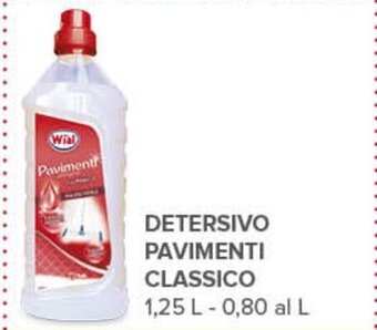 Todis DETERSIVO PAVIMENTI CLASSICO 1,25 L offerta