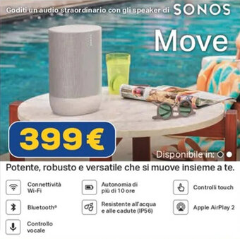 Euronics SONOS Move offerta