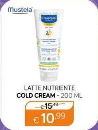 Primi Anni LATTE NUTRIENTE COLD CREAM - 200 ML offerta