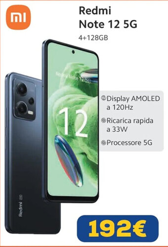 Euronics Redmi Note 12 5G offerta