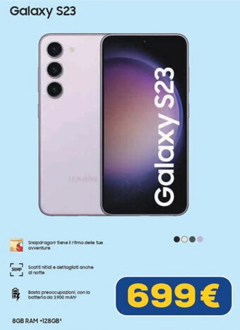 Euronics SAMSUNG Galaxy S23 offerta