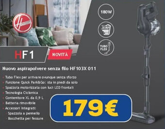 HOOVER Nuovo aspirapolvere senza filo HF 103X 011