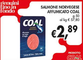 SALMONE NORVEGESE AFFUMICATO COAL g 50