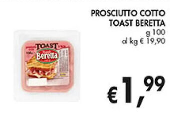 Coal PROSCIUTTO COTTO TOAST BERETTA g 100 offerta