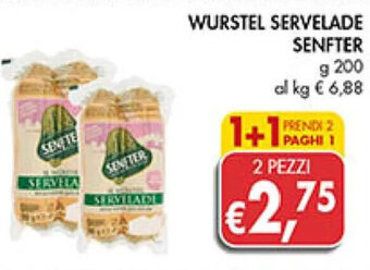 Coal WURSTEL SERVELADE SENFTER g 200 offerta