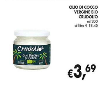 Coal OLIO DI COCCO VERGINE BIO CRUDOLIO ml 200 offerta