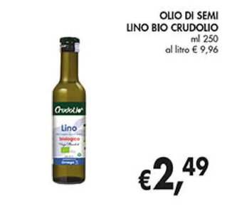 Coal OLIO DI SEMI LINO BIO CRUDOLIO ml 250 offerta