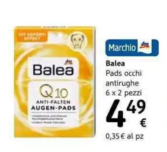 dm drogerie markt Balea Pads Occhi Antirughe 6 x 2 pezzi offerta