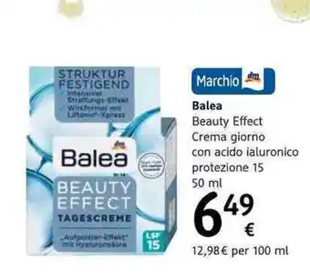 dm drogerie markt Balea Beauty Effect Crema Giorno 50ml offerta