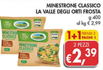 Coal MINESTRONE CLASSICO LA VALLE DEGLI ORTI FROSTA g 400 offerta