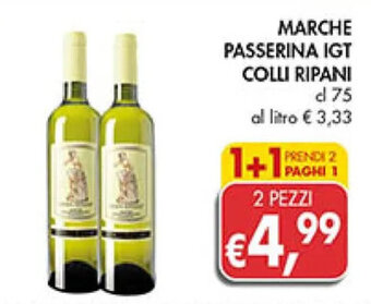 Coal MARCHE PASSERINA IGT COLLI RIPANI cl 75 offerta