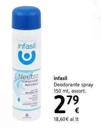 Infasil Deodorante spray 150ml
