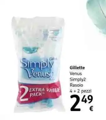 dm drogerie markt Gillette Venus Simply2 Rasoio 4+2 pezzi offerta
