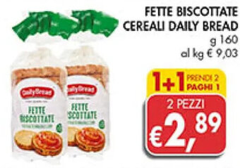 Coal FETTE BISCOTTATE CEREALI DAILY BREAD g 160 offerta