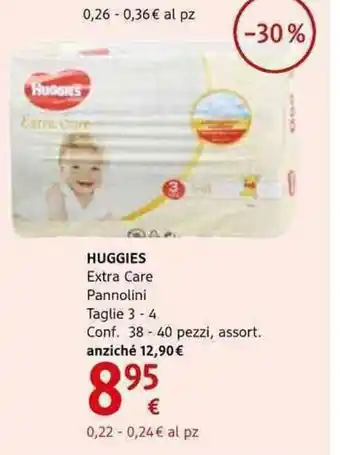 dm drogerie markt Huggies Extra Care Pannolini 38-40 pezzi offerta