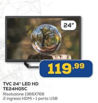 Euronics TECHLIFE TVC 24" LED HD TE24HG5C offerta