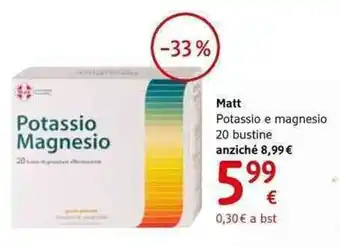 dm drogerie markt Matt Potassio e magnesio 20 bustine offerta