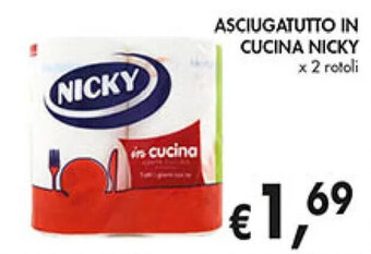 Coal ASCIUGATUTTO IN CUCINA NICKY x 2 rotoli offerta