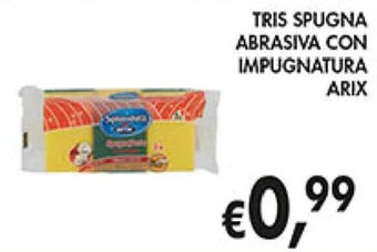 Coal TRIS SPUGNA ABRASIVA CON IMPUGNATURA ARIX offerta