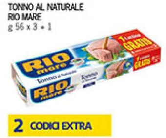 Coal TONNO AL NATURALE RIO MARE g 56 x 3 +1 offerta